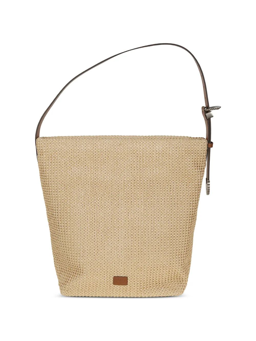 PINKO Geweven bucket-tas met gesp Beige