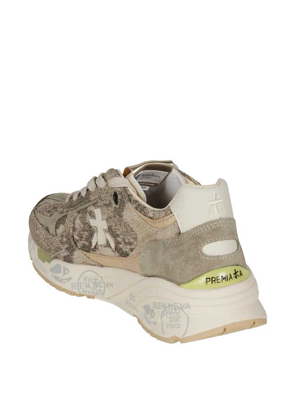 Premiata Mased animal-print sneakers Beige