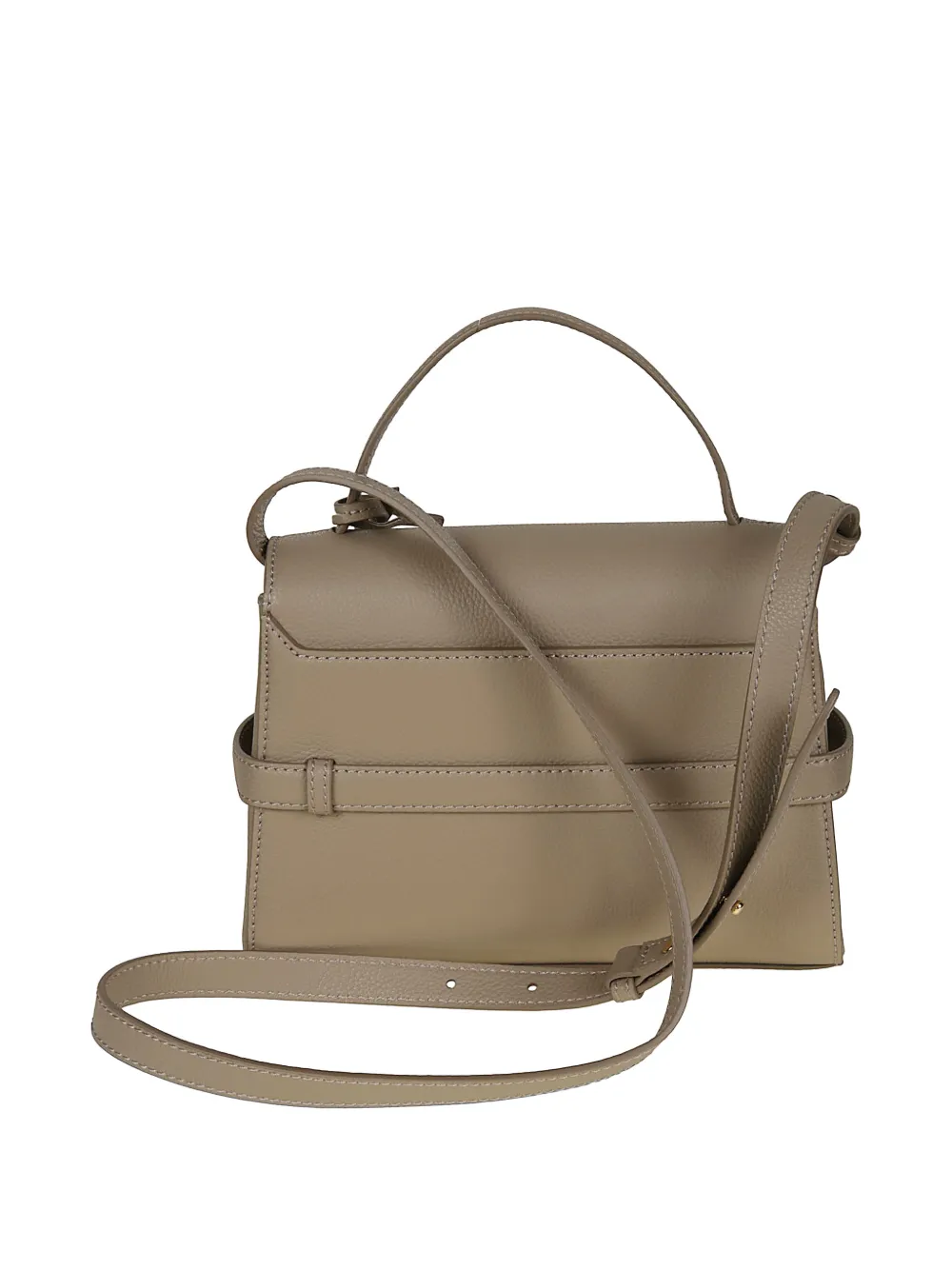 Lancel Leren shopper met logoprint Beige