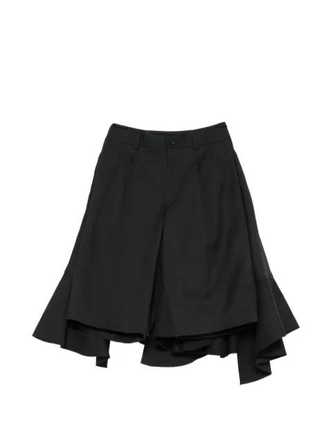 Comme Des Garçons pantalones con dobladillo de volantes