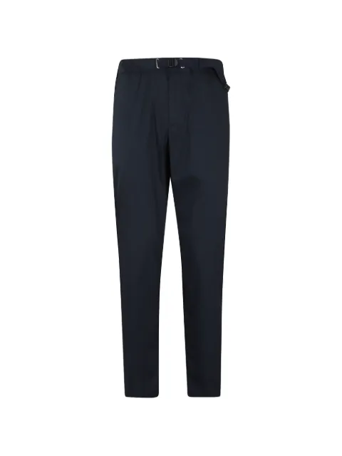 White Sand belted tapered-leg trousers