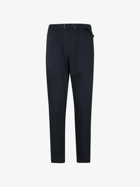 White Sand belted tapered-leg trousers