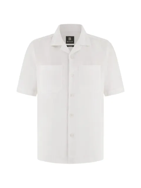 Boggi Milano short-sleeved linen shirt