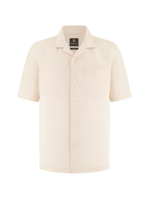 Boggi Milano short-sleeved linen shirt