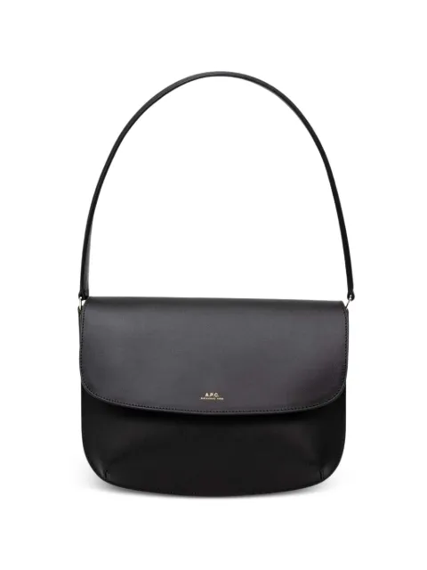 A.P.C. logo-lettering shoulder bag