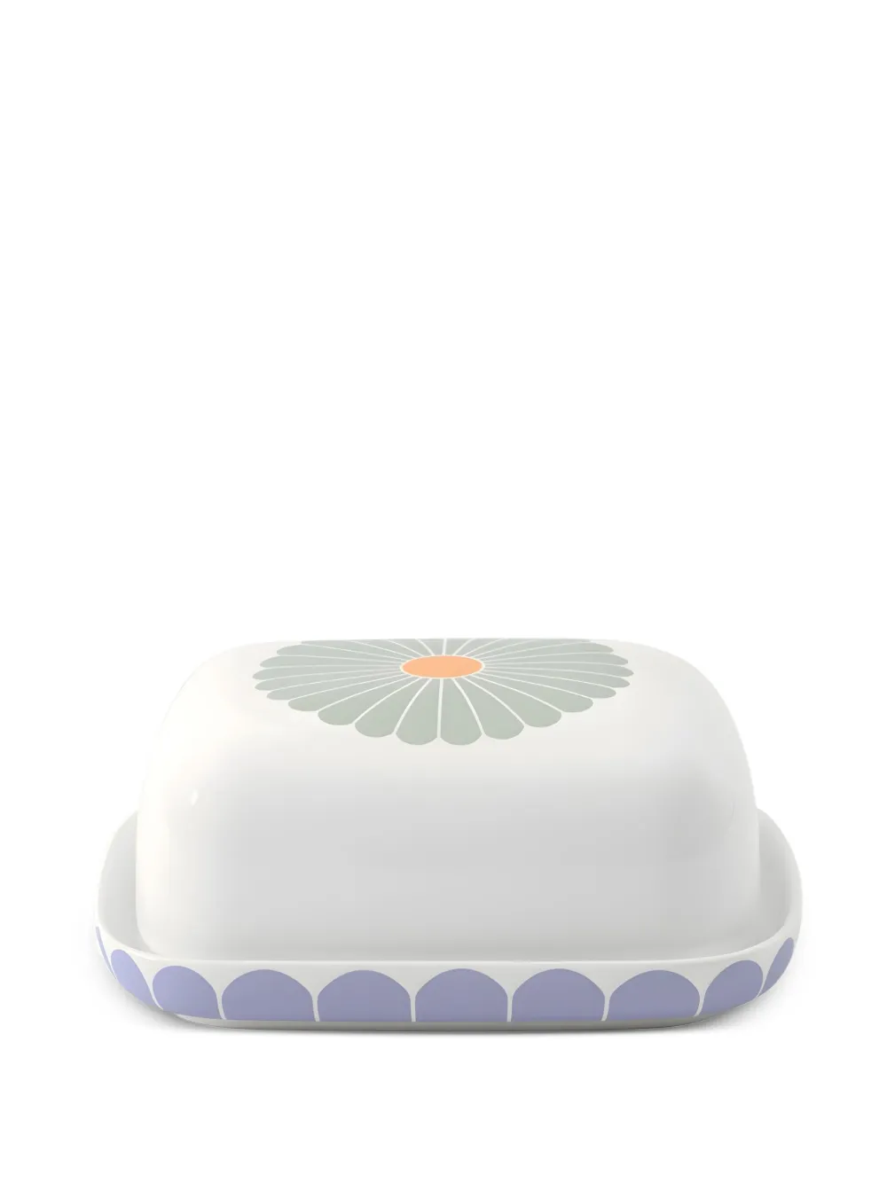 Villeroy & Boch Fleur floral-print butter dish - Weiß