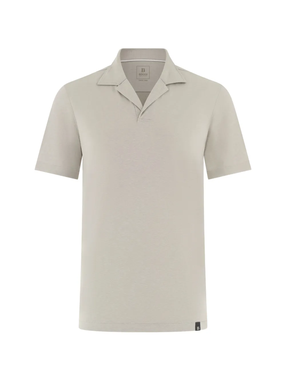 Boggi Milano piping-detail V-neck polo T-shirt - Toni neutri