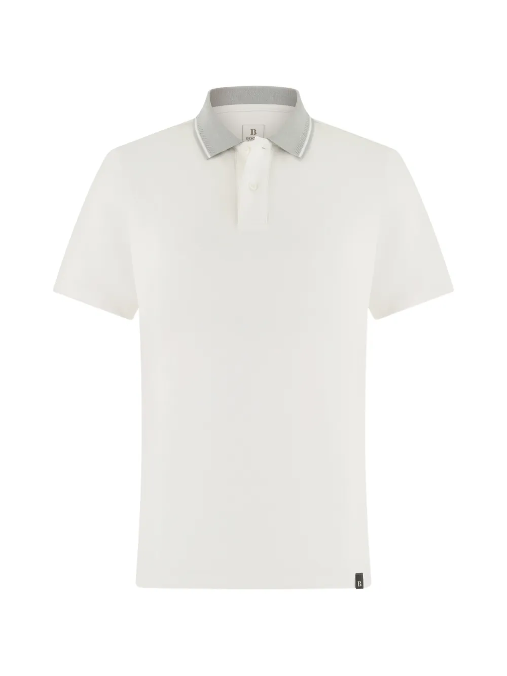 Boggi Milano S-Cafè piqué polo shirt - Weiß