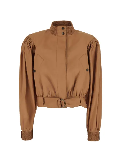 Chloé belted puff-sleeve jacket