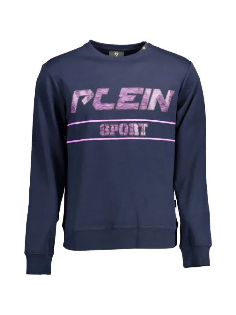 Plein Sport sudadera con cuello redondo y logo estampado