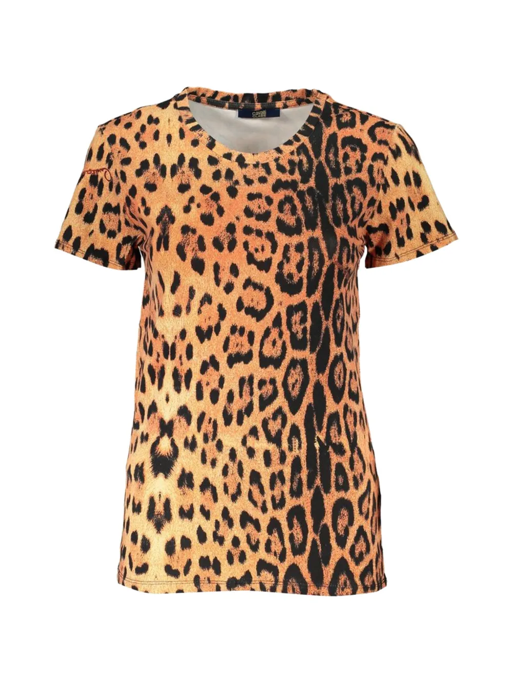 Cavalli Class leopard-print T-shirt - Arancione