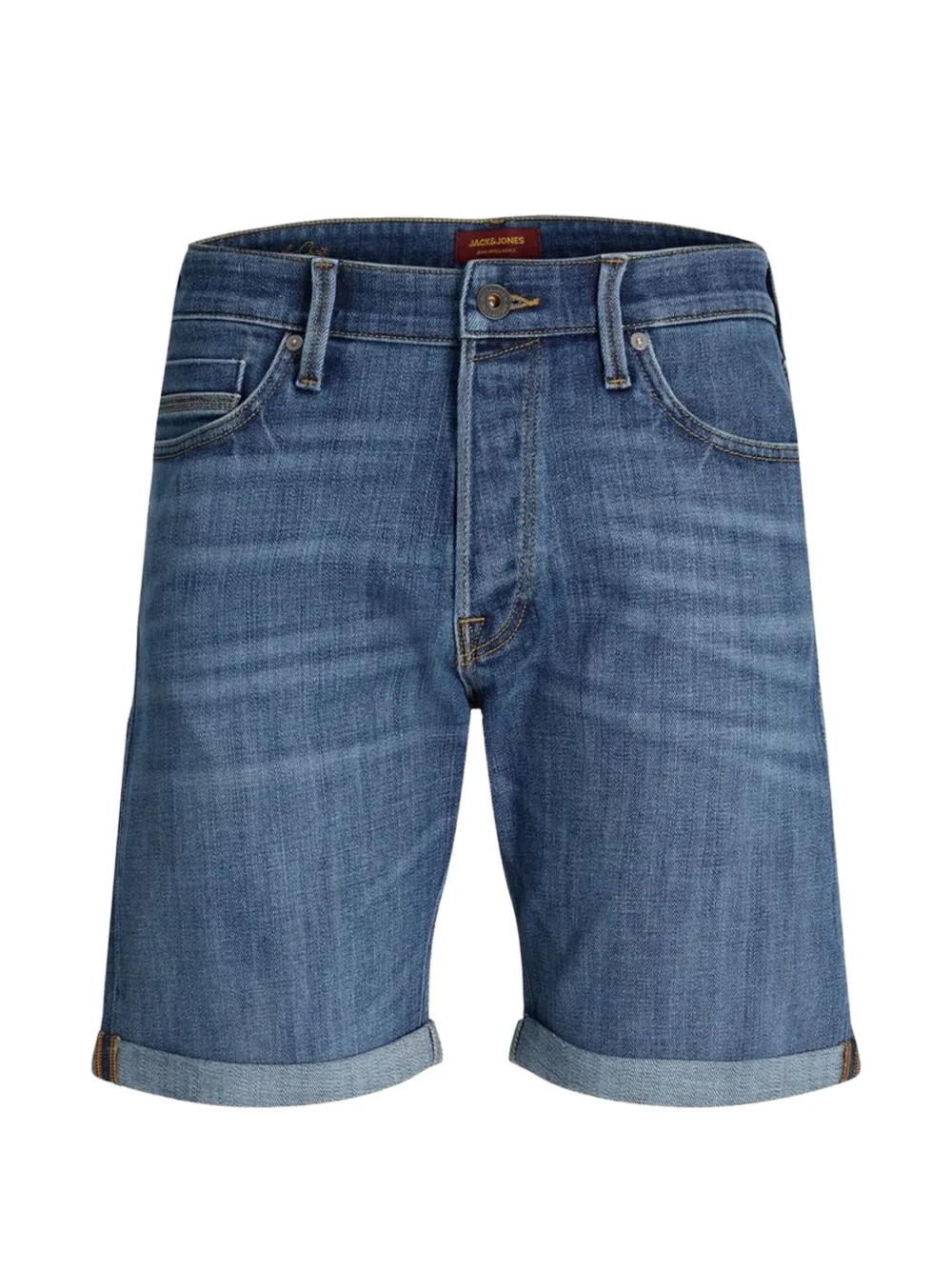 r.d.d. by jack jones cuffed-hem denim shorts - Blau