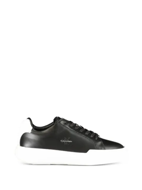 Calvin Klein Signature Logo leather low-top sneakers