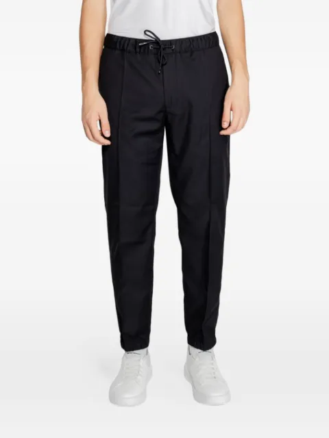 Armani Exchange drawstring-waist cotton trousers