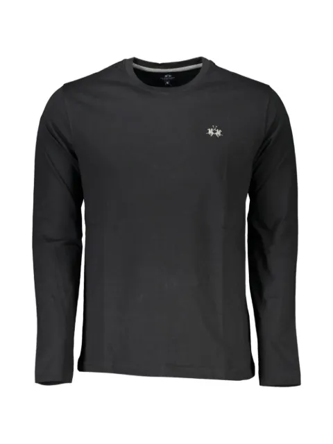 La Martina logo-embroidered long-sleeve T-shirt