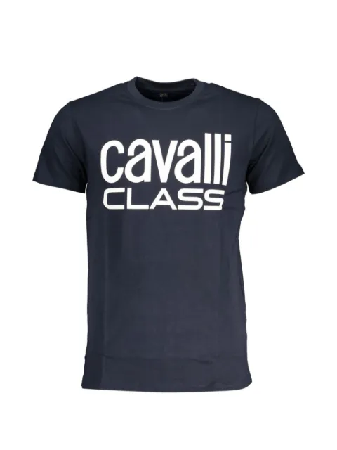 Cavalli Class logo-print crew-neck cotton T-shirt