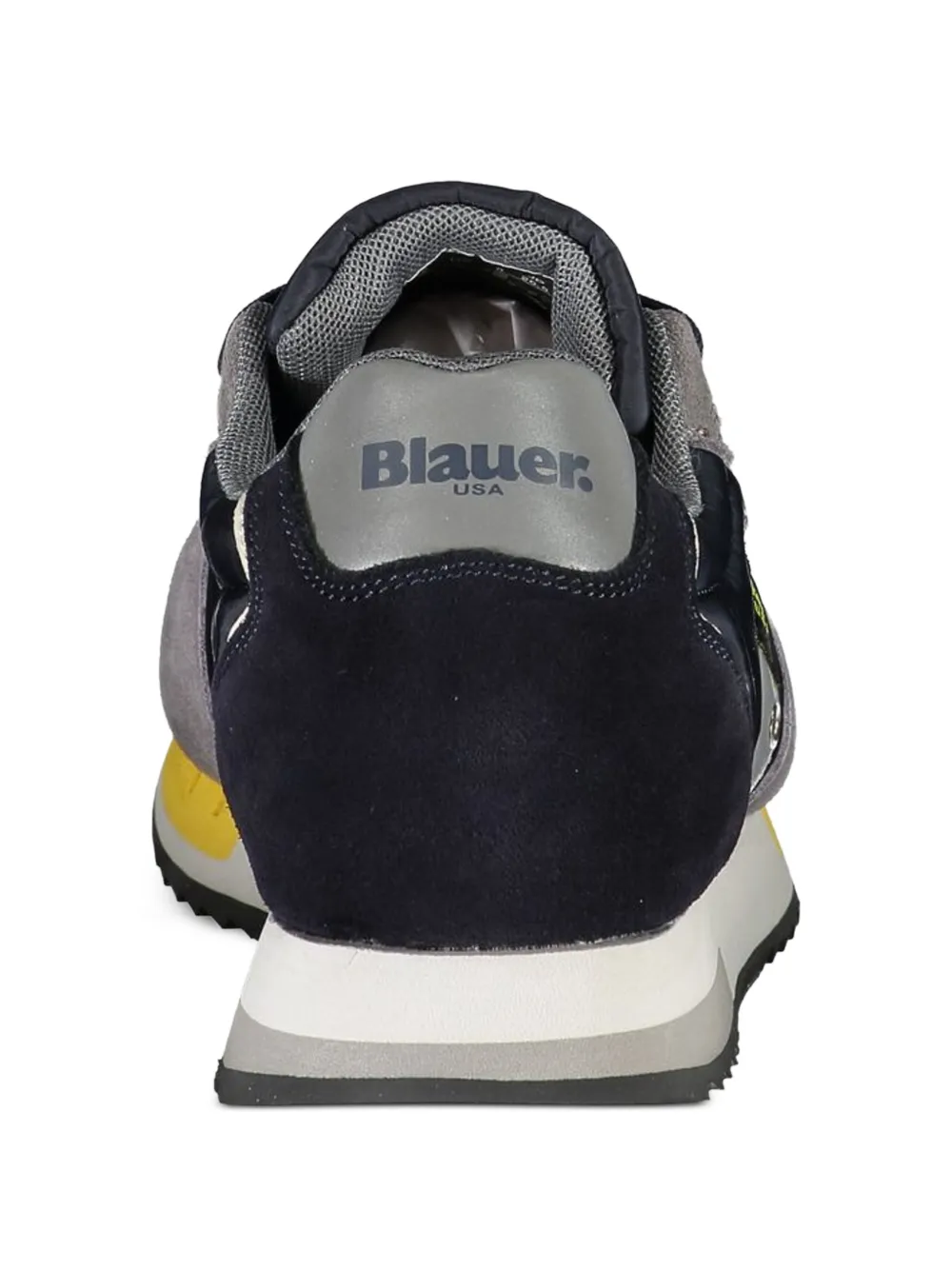 Blauer Queens 01 suede-panelled sneakers Blauw