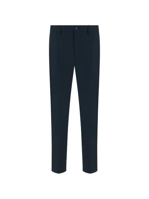 Boggi Milano darted drawstring-waist trousers