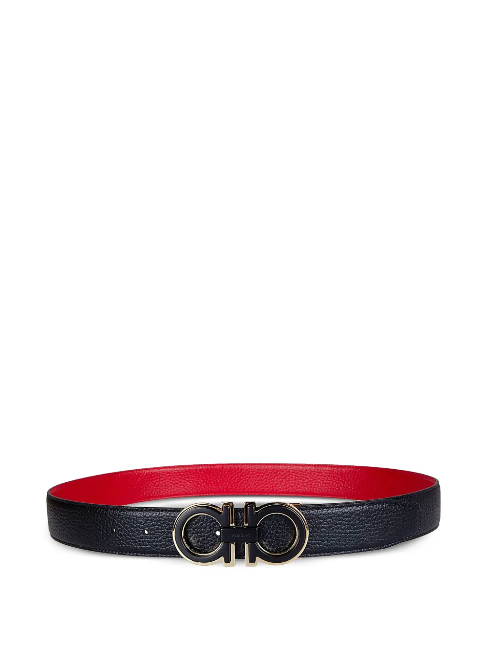 Ferragamo Gancini reversible belt - Nero