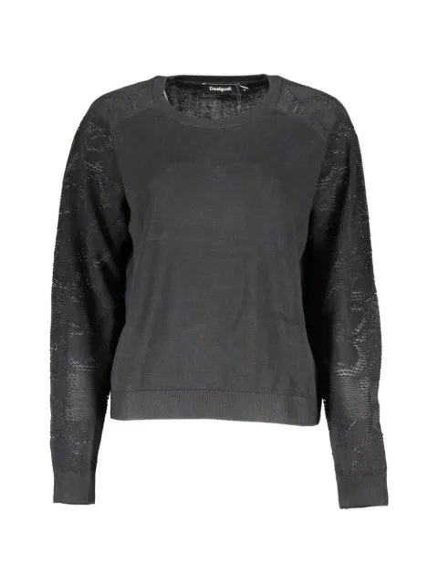 Desigual lace-panelled jumper
