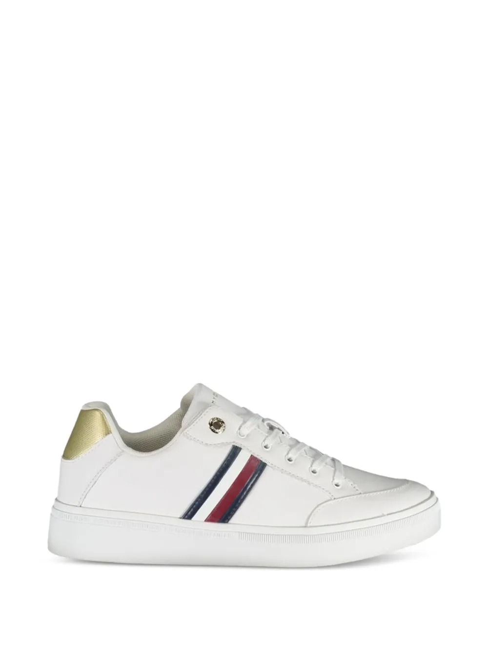 Tommy Hilfiger tricolour-stripe sneakers Wit