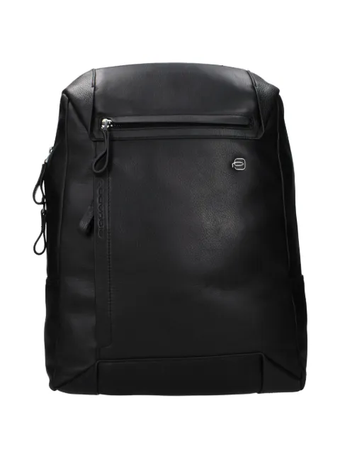 PIQUADRO logo-plaque leather backpack