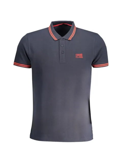 Cavalli Class tipped polo shirt