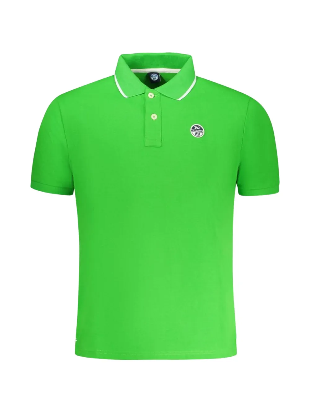 North Sails logo-patch polo shirt - Verde