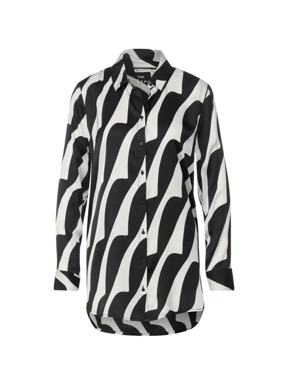 Street One abstract-print shirt - Schwarz