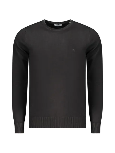 COVERI MOVING logo-embroidered crew-neck sweater