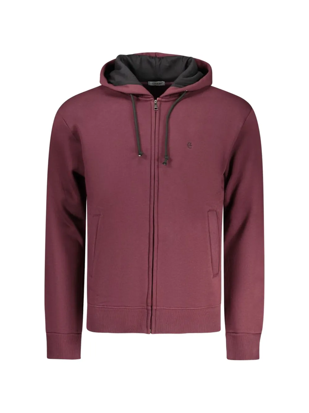 COVERI MOVING zip-up hoodie - Rosso