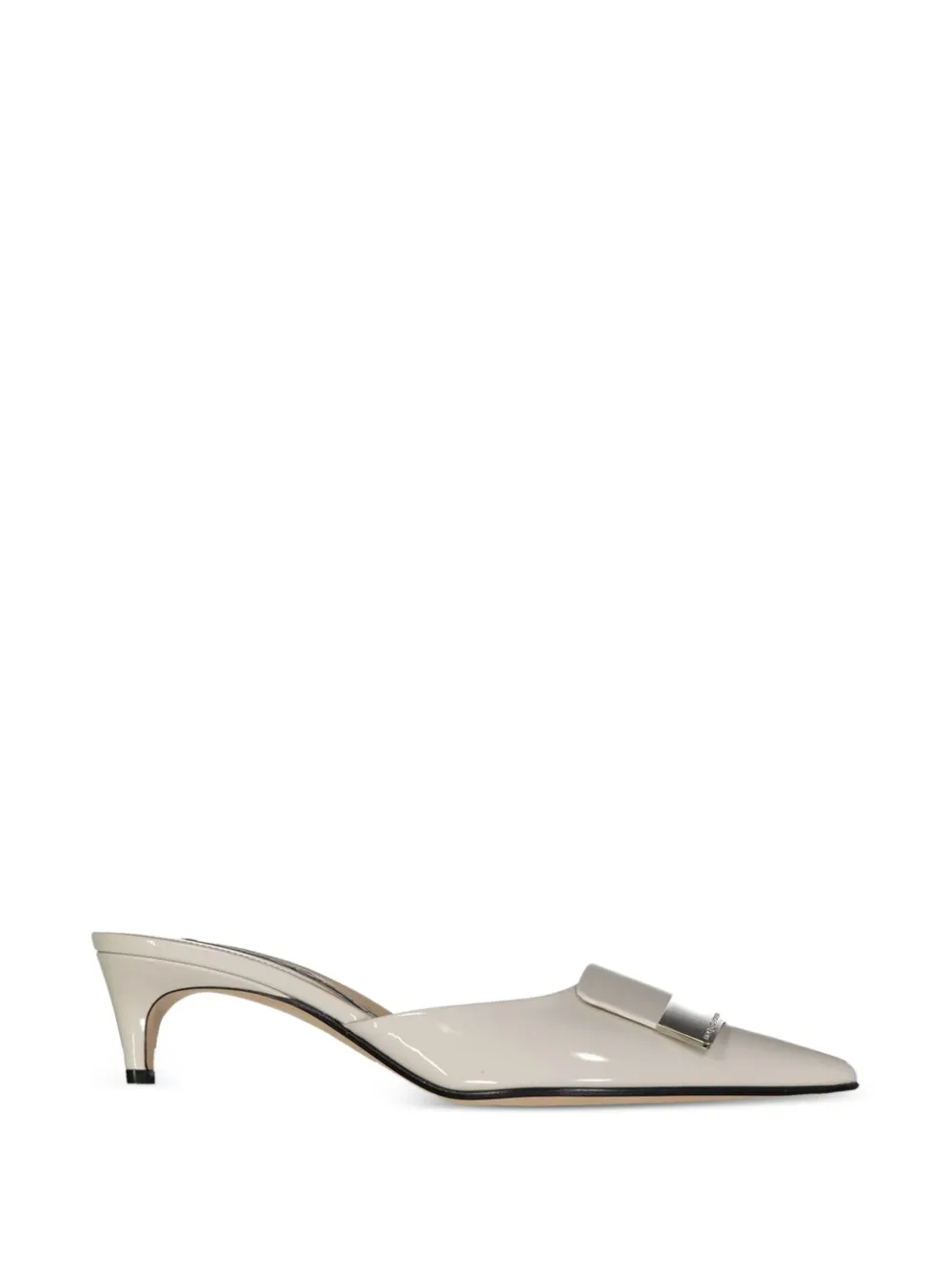 Sergio Rossi sr1 plaque-detail mules Beige