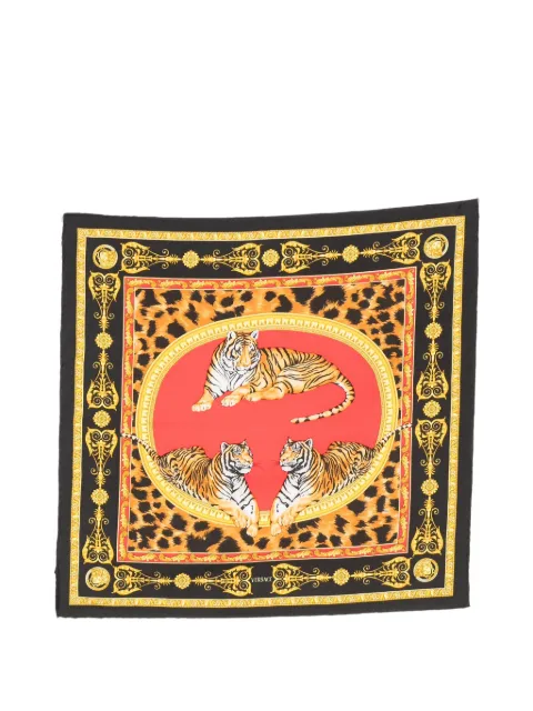 Versace Pre-Owned 1990s tiger-print handkerchief