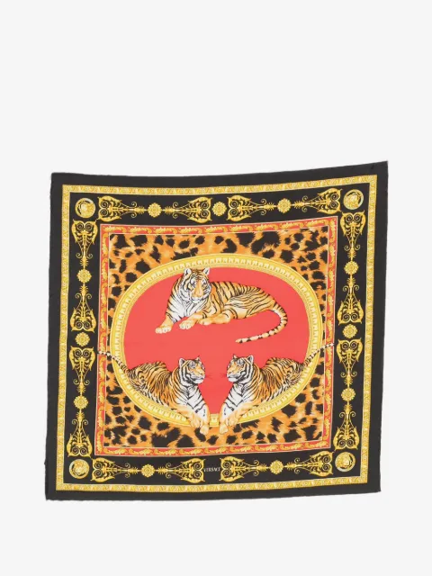 Versace Pre-Owned mascada con estampado de tigre 1990