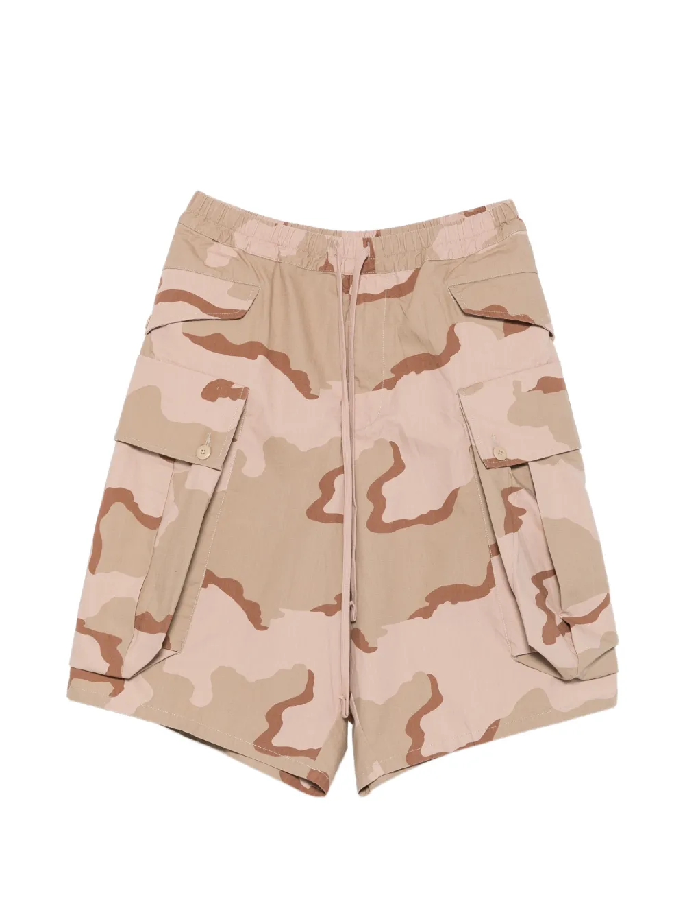 R13 camouflage-pattern cargo shorts - Pink