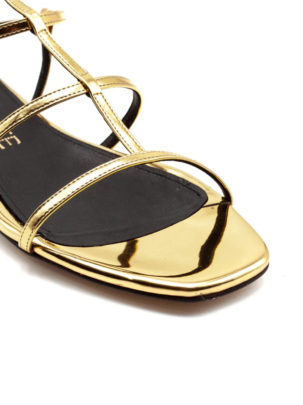Julie Dee metallic-effect strappy sandals Goud