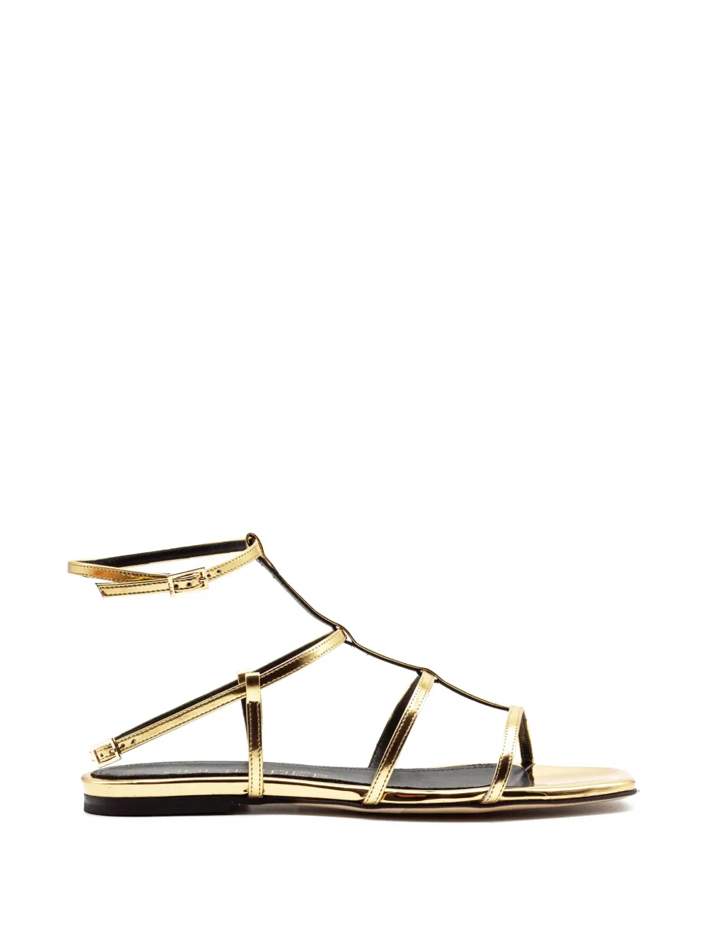 Julie Dee metallic-effect strappy sandals Goud