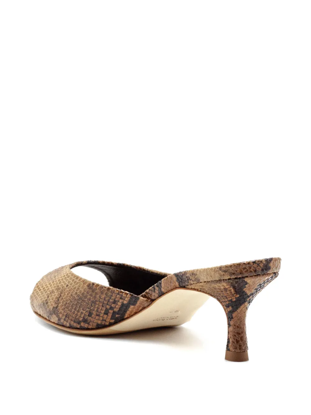 Julie Dee python-print leather sandals Bruin