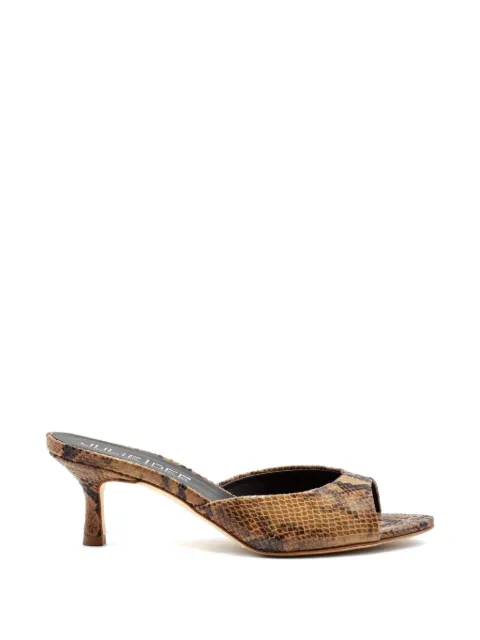 Julie Dee python-print leather sandals