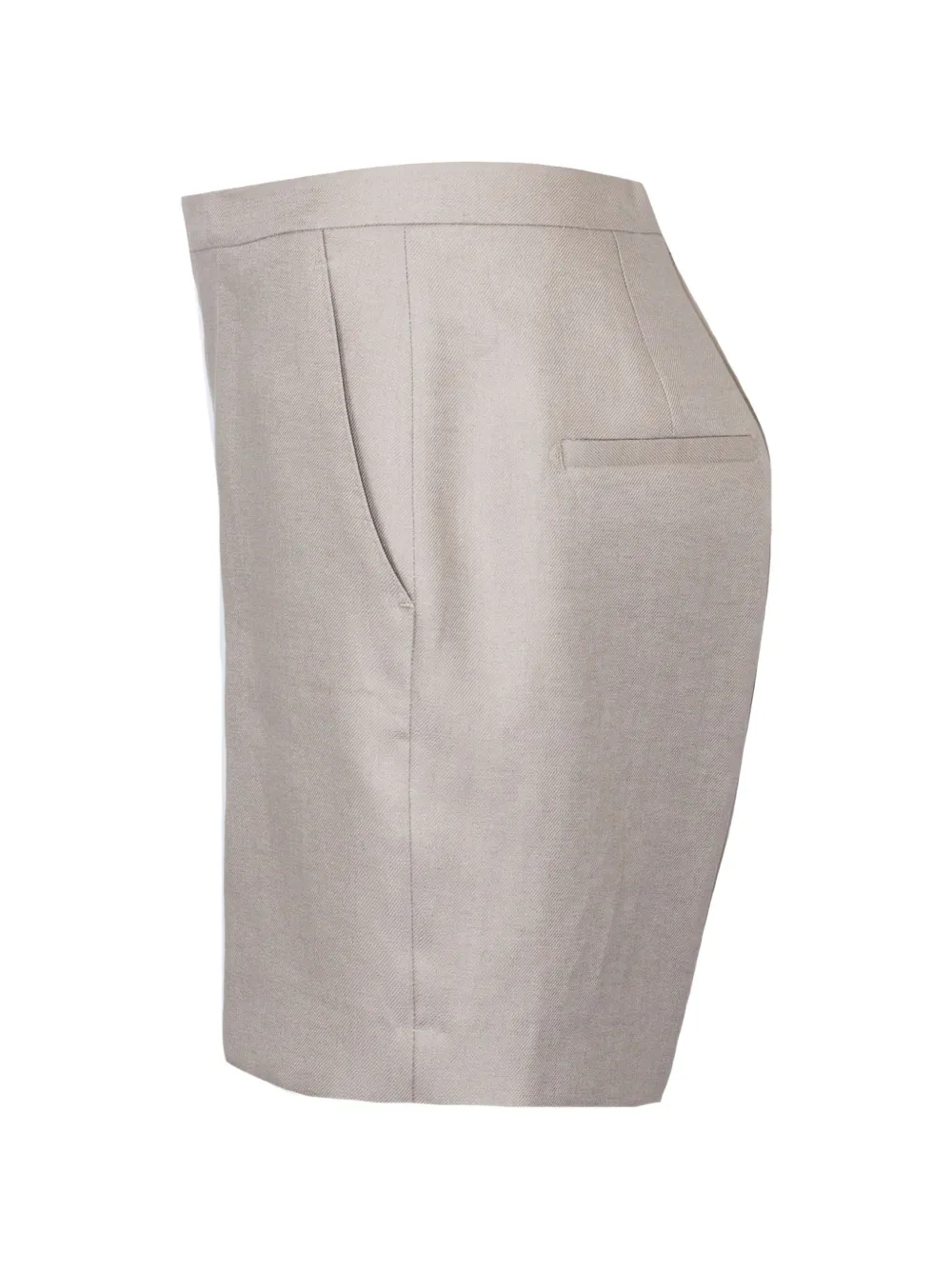 Tagliatore High waist shorts Beige