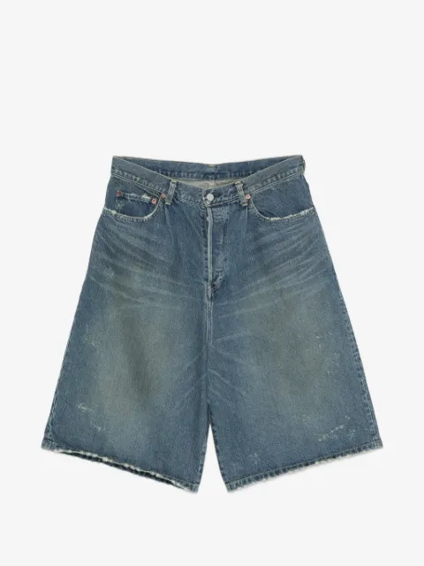 ssstein faded distressed-effect shorts