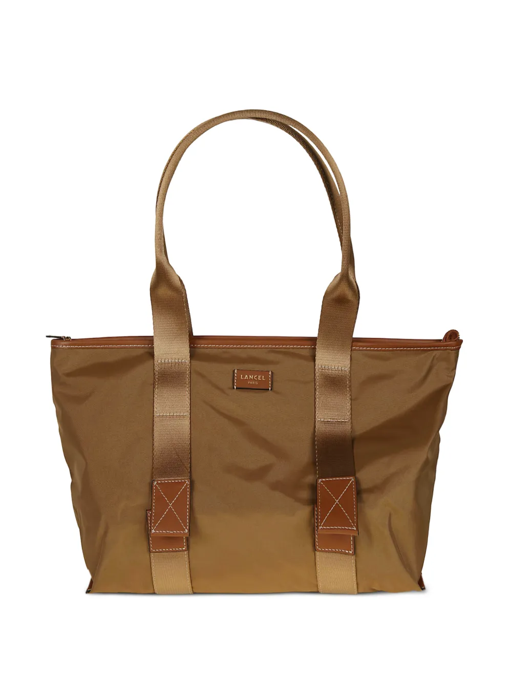 Lancel Borsa tote con applicazione logo - Marrone