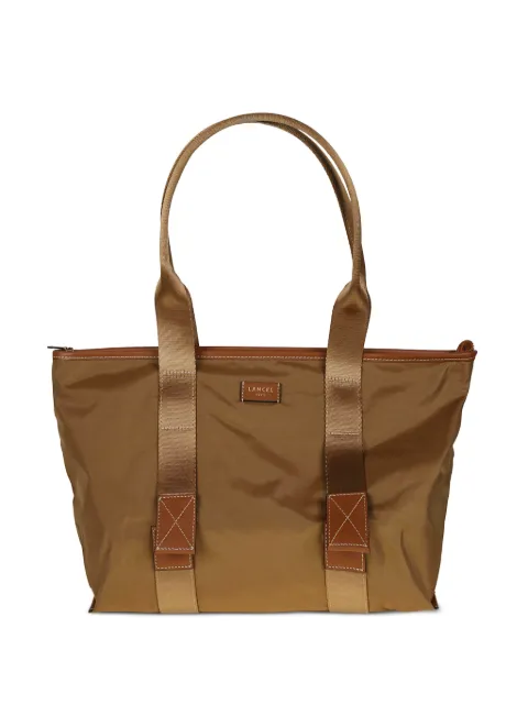 Lancel bolso shopper con placa y logo