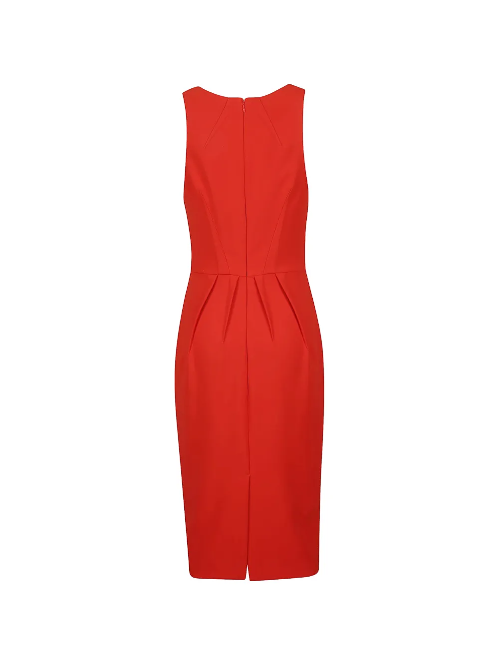 Elisabetta Franchi Midi-jurk met V-hals Rood