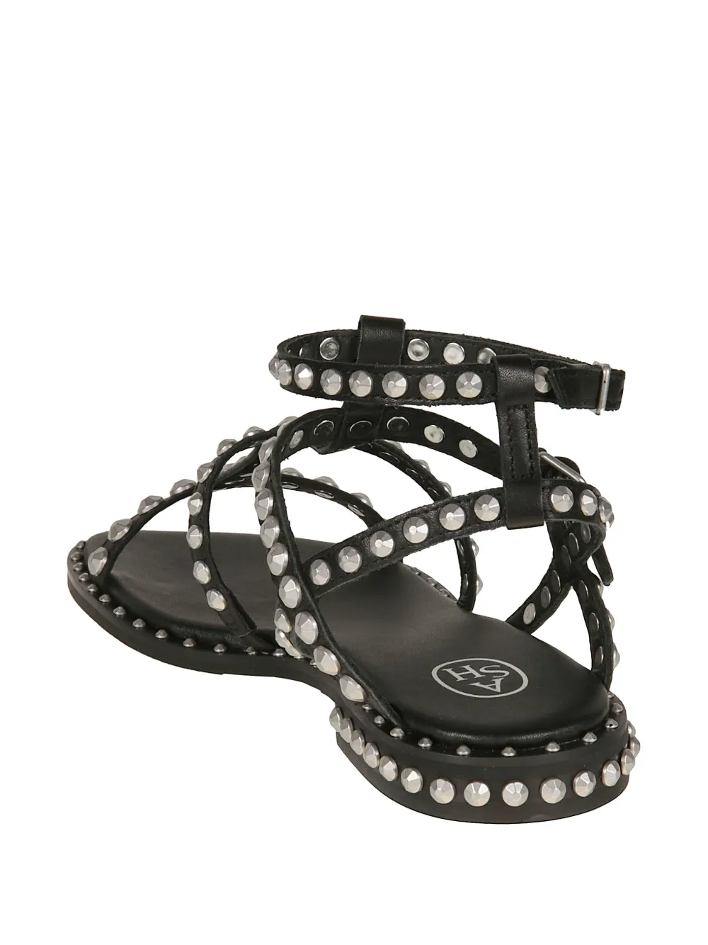 Ash Precious stud-embellished cage sandals Zwart