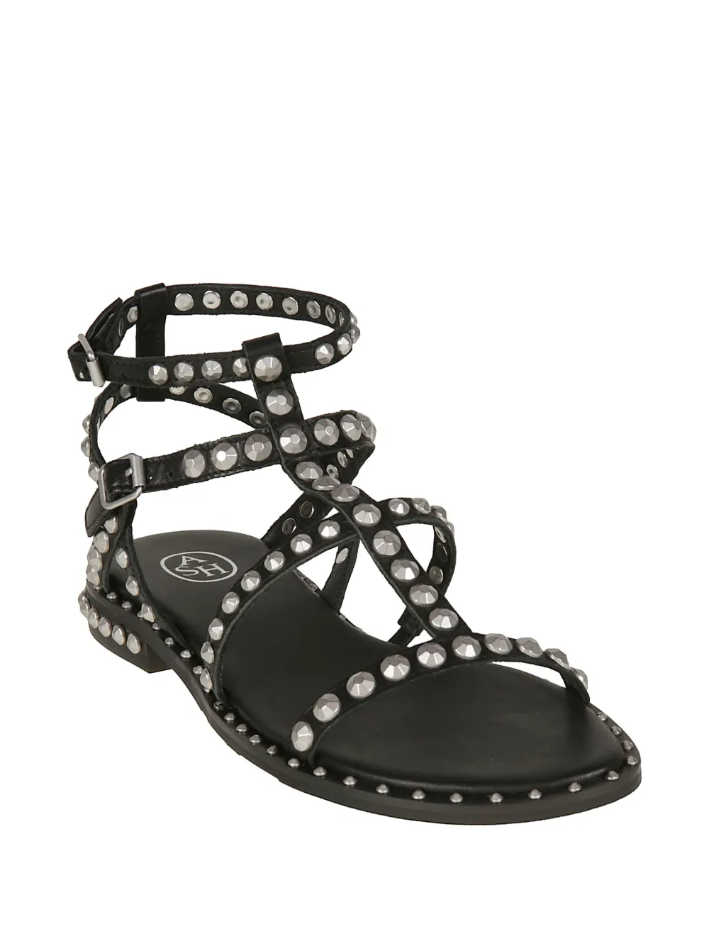 Ash Precious stud-embellished cage sandals Zwart