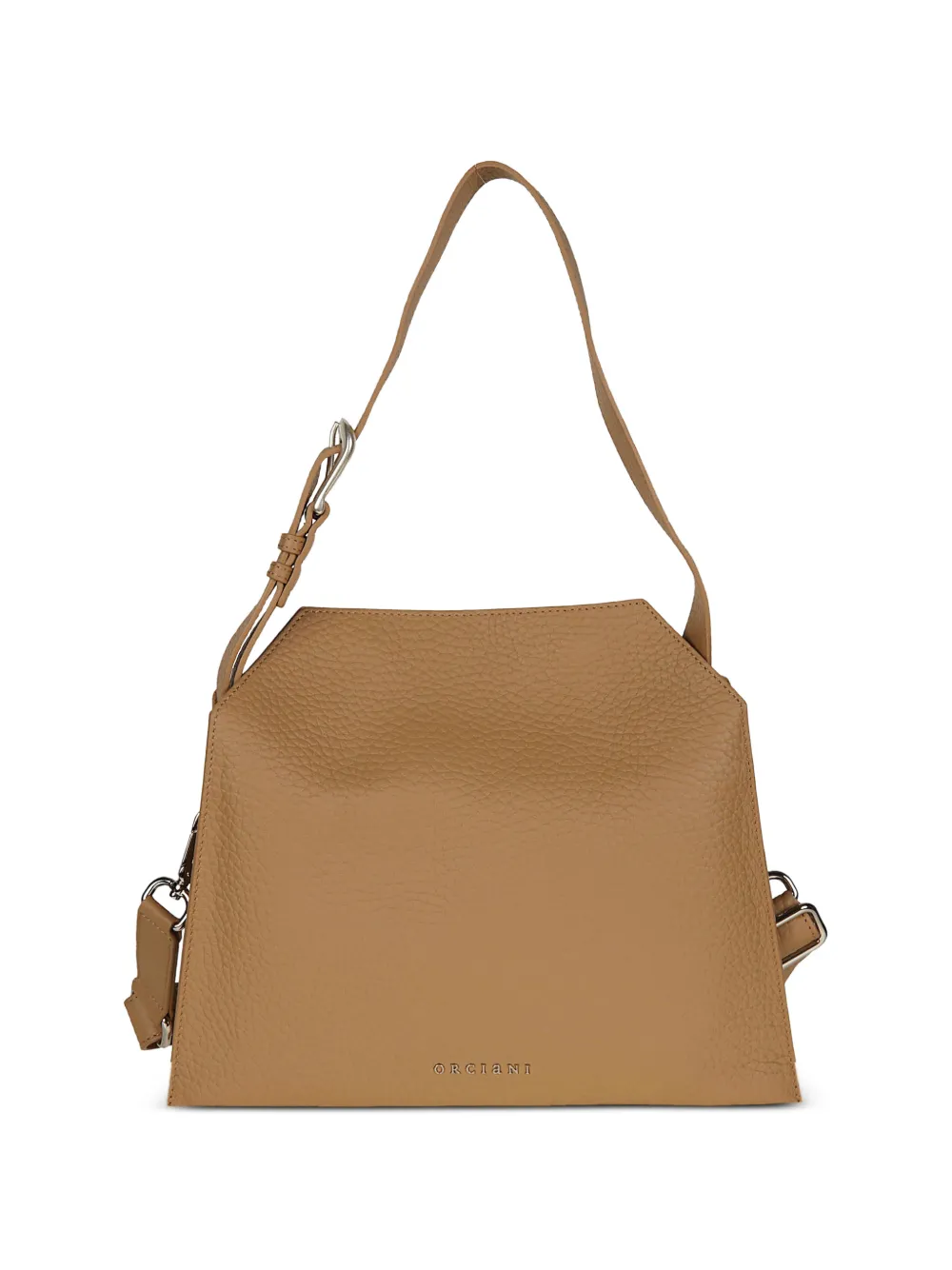 Orciani logo-detail shoulder bag - Toni neutri