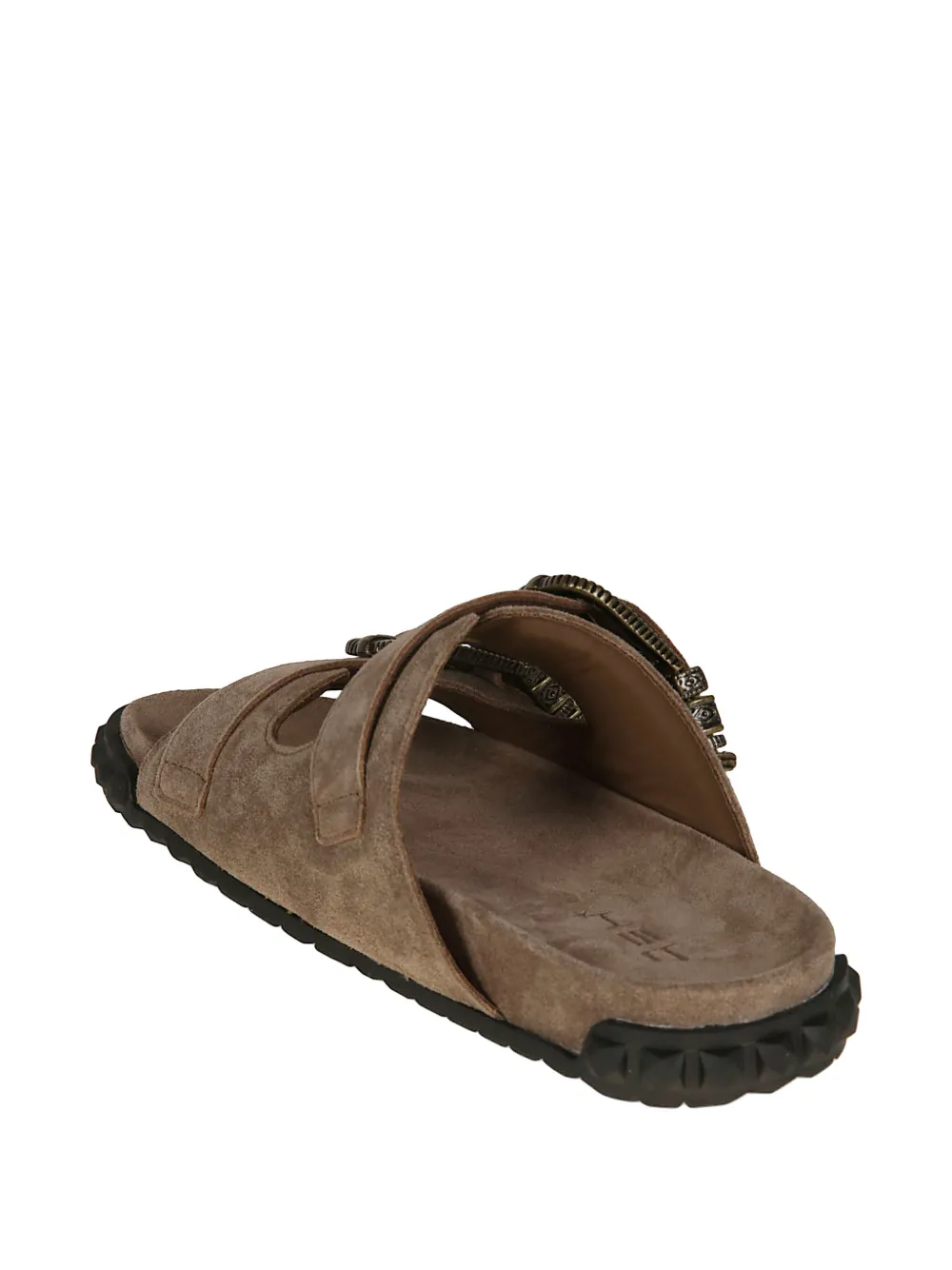 Ash Platte sandalen met gespbandje Bruin