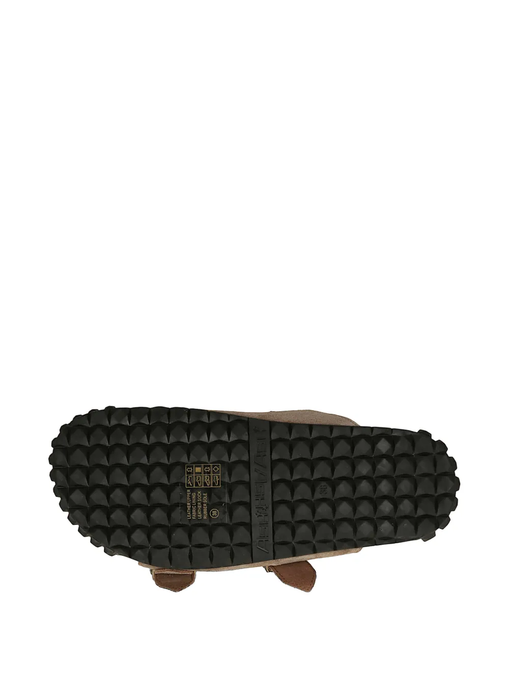 Ash Platte sandalen met gespbandje Bruin