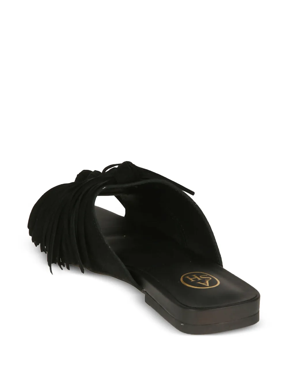 Ash Brigitte fringe knotted sandals Zwart